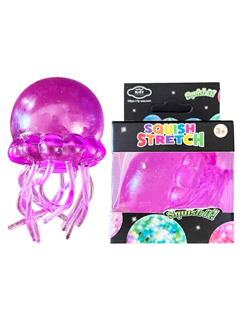 Purple Jellyfish Squishy Toy Trending Best Seller Fidget Relaxing Stress Relief